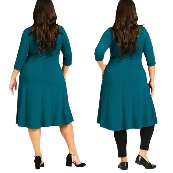 Avenue Women's Plus Demi Skater Dress - 30/32 (4X) - Picture 2 of 7